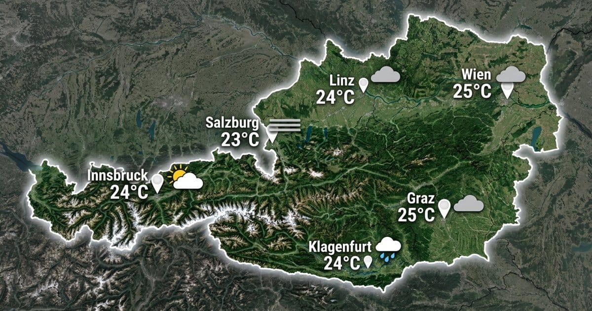 Österreich: meist bedeckt