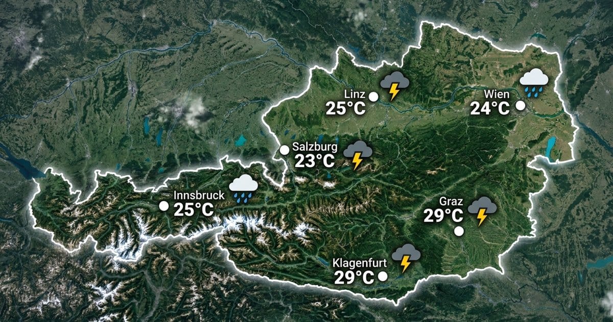 Österreich: Schauer und Gewitter