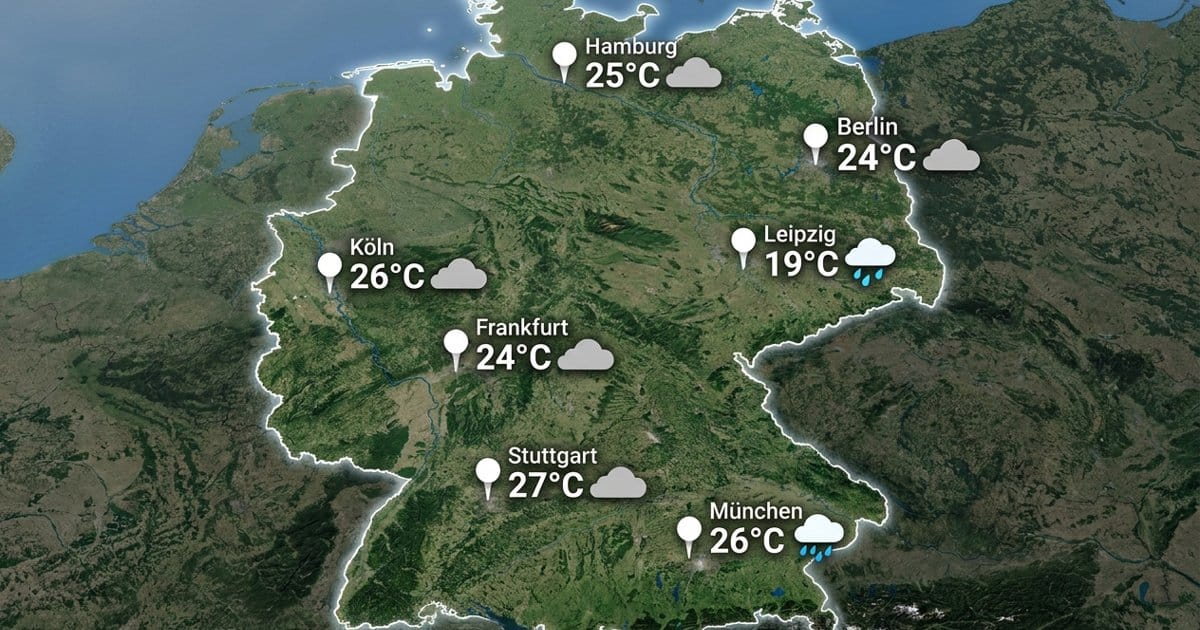 Deutschland: meist bedeckt