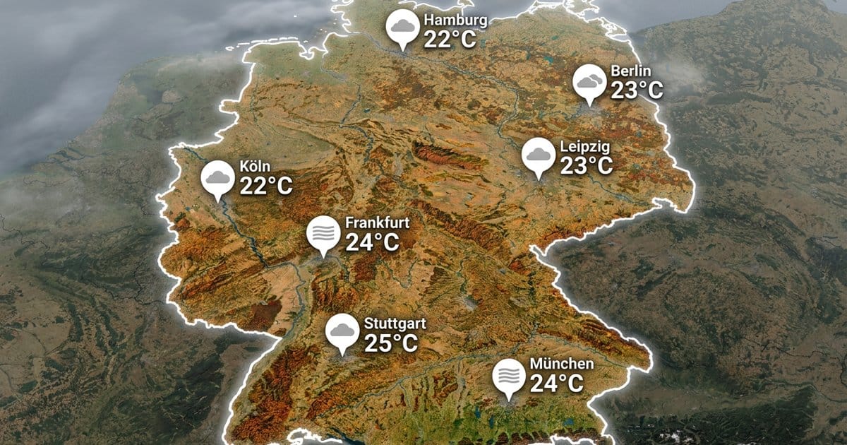 Deutschland: meist bedeckt