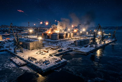 Drohnen treffen Ölterminal