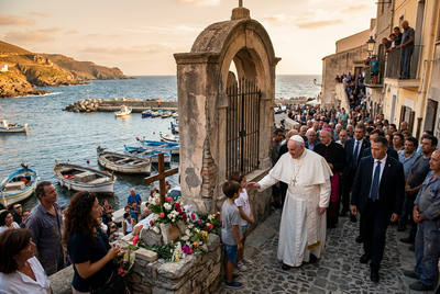 Papst mahnt Europa auf Lampedusa