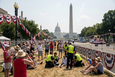 Hitze stoppt US-Feier in Washington