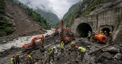 Hunderte in Tunneln gefangen