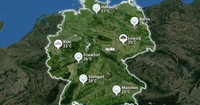 Regenreicher Tag in Deutschland