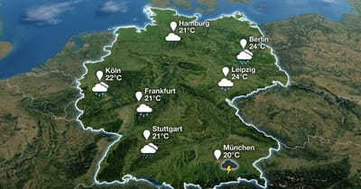Regen und Gewitter in Deutschland