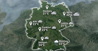 Deutschland: meist bedeckt