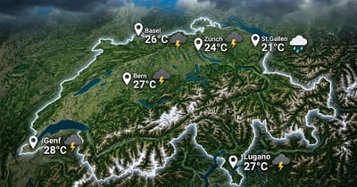 Gewittertag in der Schweiz